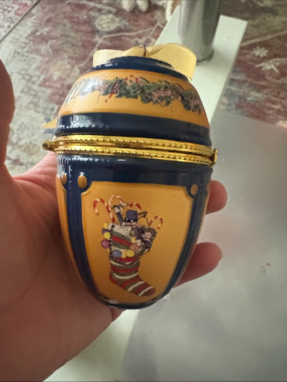 The Nutcracker Musical Egg Music Box vintage